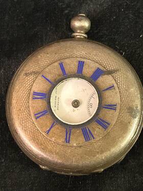 32706 James Booth Junr Dublin Half Hunter Silver Pocket Watch For Repair
