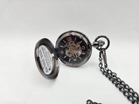 Pma001034 James Micheal Michael Mechanical Pocket Watch Rose Gold Gunmetal Skeleton Dial