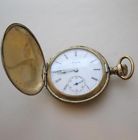1910 Jewel Watch 7 Etched Pocket 6s Elgin Prices Hunter Case Bird Vintage