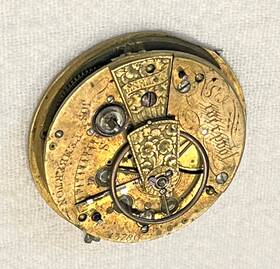 43786 Jos Pemberton Iverpool Vintage Pocketwatch Movement For Parts Free Shipping