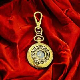 Hc21f Joy & Iman Working With Batteries And Pocket Watch Clip On Gold Tone Filigree M73
