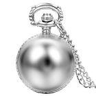 Jwwa480060 Jewelrywe Silver Tone Pocket Watch Ball Shape Arabic Numerals Round