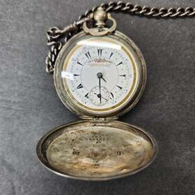 2704954180 K. Serkisoff & Co. Antique And Constantinople Pocket Watch Turkish 800 Silver Read