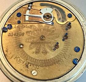 15j-gd Keystone 1890 18/s Model 3 Pocket Watch Side Winder Philadelphia Case