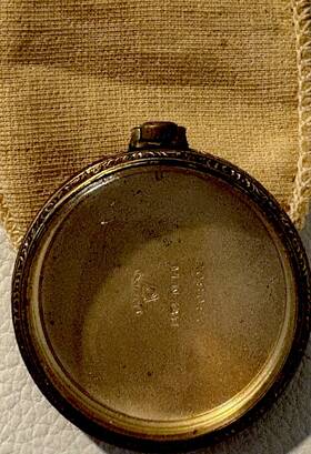 230802 Keystone Watchmakers Estate Mens Antique Gold Tone Pocket Watch Case