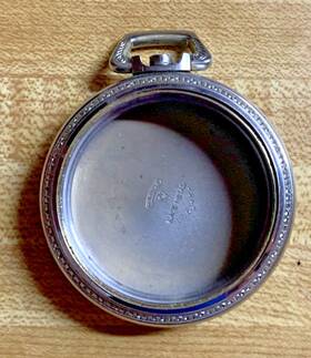 962466 Keystone 16s Pocket Watch Case Base Metal 54 Mm With Crown No Stem