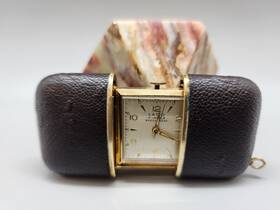 Pat.2640668 Laco .2640668 Rare Vintage Working 17 Jewels Gold Purse Pocket Watch German