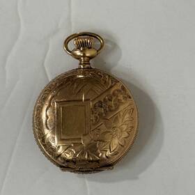 168414 Lady Albert Antique Gold Pocket Watch Serial Number