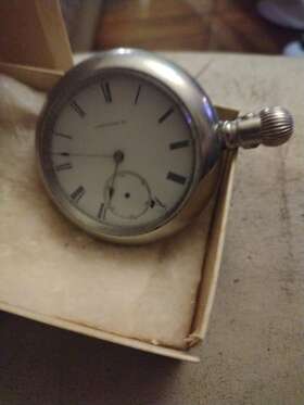 C.1886 Lancaster 317907 Pa Hunting Watch 17 Jewel 6 Oz. Silver