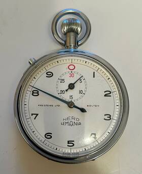Mg1176 Lemania Vintage Nero Stopwatch - Swiss Working