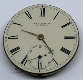 18968 Liverpool R And G Beesley / Pocket Watch Movement Runs But Needs A Service
