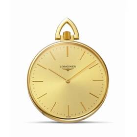 029.6.44.1 Longines .029.6.44.1 Mens L70296 18kt Solid Gold Open Face Swiss Quartz Pocket Watch