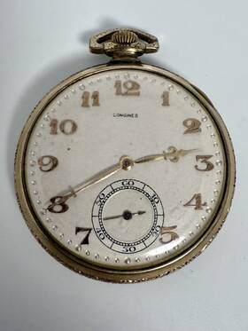 3800494 Longines 25 Year 17 Jewels Pocket Watch