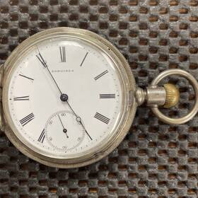 4570946 Longines Antique Art Deco 800 Silver Collectable Pocket Watch #301508