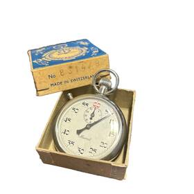 831478 Marcel Vintage Stop Watch No. Work Great With Box Excellent Condition 831478 Marcel Vintage Stop Watch No. Work Great With Box Excellent Condition
