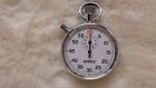 A3117 Mechanical Vintage 2 Rare Buttons Stopwatch Herwins Swiss