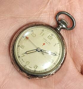 288316 Mercury 17 Jewels Sterling Silver Ladies Pocket Watch Mechanical Swiss Made Rare