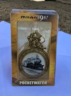 Mln5054pm Milan Train Pocket Watch Unisex Adult Two Toned Model