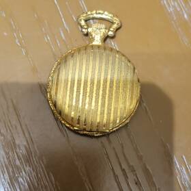 Mlnt012 Milan Yellow Gold Quartz Full Hunter Pocket Watch Unisex