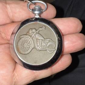T-1068 Molnija Pocket Watch Live To Ride Harley-davidson Slogan Motorcycle