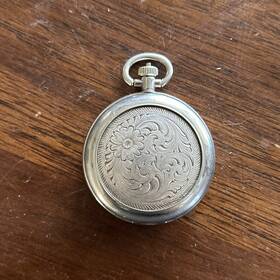 Watchp10 Montana Silversmiths Time Analog Display Quartz Pocket Watch