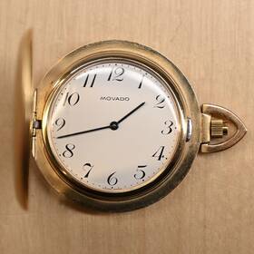 27.2550.305 Movado Vintage Pocket Watch Zenith Swiss Case #27.2550.305 Running