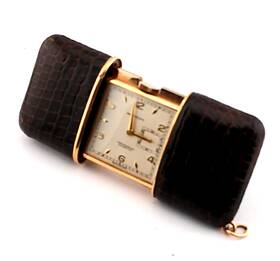 Wb2233-5 Movado Vintage Inch Ermeto Gold Filled Chronometre Travel Pocket Watch Excellent