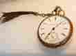N632-f Elgin 1889 Pocket Watch 18s 17j Gold Plate Wadsworth Case Runs Sets Well
