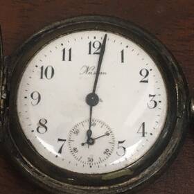 4072491 Nassau Vintage Swiss Mechanical Sterling Silver Keystone # Pocket Watch