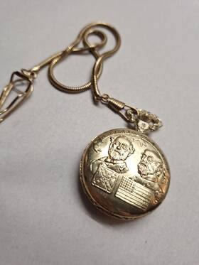 Yr-1863-1988 National Archives Civil War Commemorative Pocket Watch-125th Robert E Lee