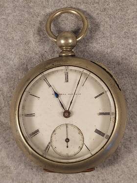65992 National Watch Co. Elgin 1871 18s Grade 57 Pocket Wheeler Il Parts/repair