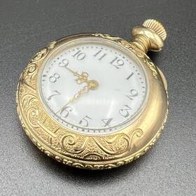 145810 New England Watch Co. Antique Gold Filled Pocket Model