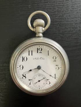 4309390 New Era 1900s Vintage Pocket Watch #4309390 Phila. Case Co. Silverode