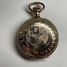 2329490 New York Standard Pocket Watch Us 6s Gf S/n Lever Set And Stem Wind 42 Mm