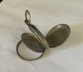 65983 Nicolet Vintage 800 Silver European Engraved Jm Pocket Watch Case - A No.65983