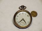 Watch143 O-143 Runs Coin800 Pocket Vintage Repair Parts 16s Silver