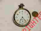 O-285 Ingersoll Trenton 16s 7j Pocket Watch Gf Case Runs