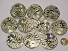 O-530 Trenton 10 Partial 16s Pocket Watch Movements Parts Repair Steampunk