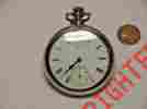 O-707 Waltham 15j Pocket Watch Salesmans Case Set Up Keeping Time