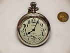 O-986 Elgin 16s 17j Pockt Watch Runs Nickel Silver Open Face Case