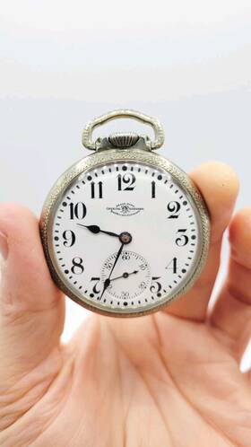 0076778 Official Rr Standard Antique Pocket Watch Ball 21jewel Railroad Road #0076778