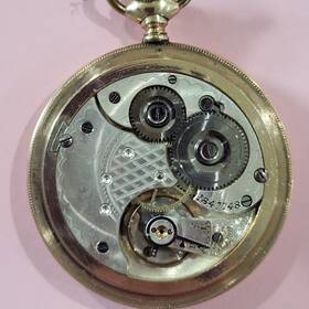1847748 Omega Vintage Pocket Watch Circa 1915 Gold-filled Case Working Roman Dial