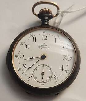 3159123 Omega 1903 Pocket Watch Sn# Works But Needs Service Please Read
