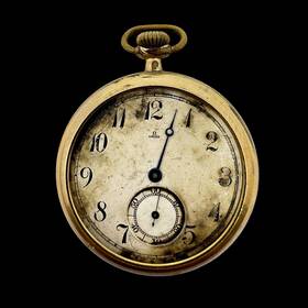 3212382 Omega 48mm Pocket Watch In Reliance Case Parts Repair No Crystal Read
