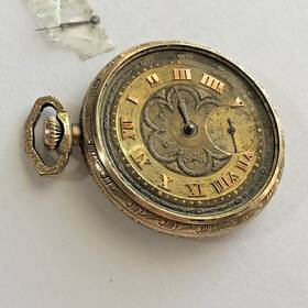 5106601 Omega Old Very Unique Pocket Watch Not Working Parts Or Repair #5106601