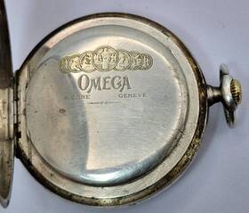 7010830 Omega Antique Pocket Watch Silver 900