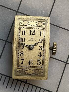7499684 Omega Vtg 1930 S Art Deco Movement 15 Jewel And Crystal Parts Or Repair