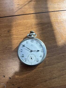 7519923 Omega Vintage Pocket Watch Wind Up For Parts