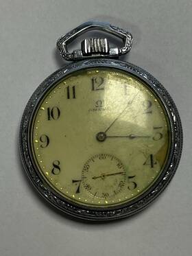 Sn4935148 Omega 8202971 Antique Pocket Watch Early 1900s Not Running Parts Or Repair