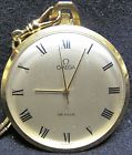 Omega De Ville Jewels Pocket Watch With Ornamental Chain